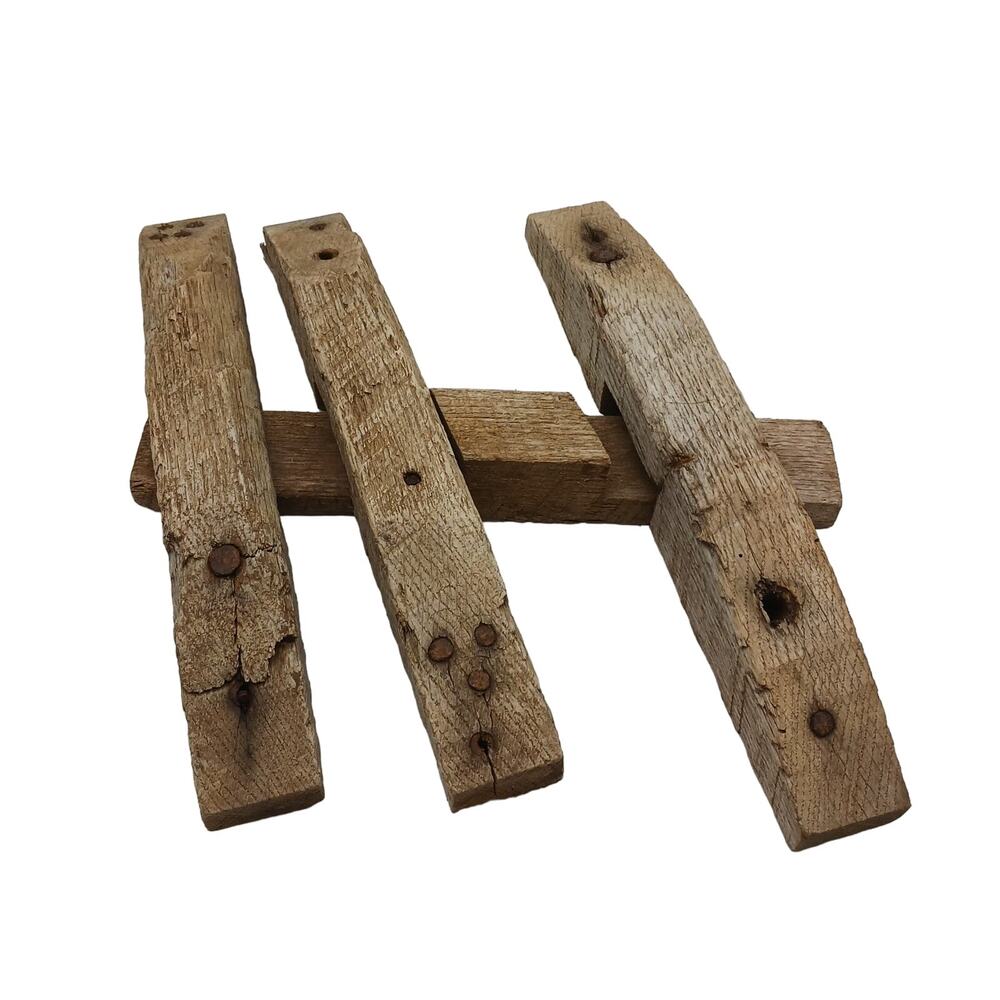 Antique Reclaimed Oak Handmade Barn Door Wooden Hardware Latch Closure Rustic